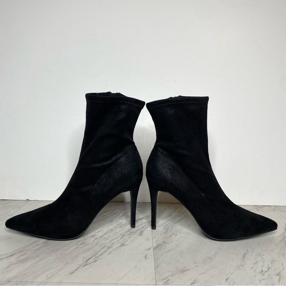 New! BP Braylee Black Shimmer Pointed Toe Bootie 10M - Picture 6 of 13